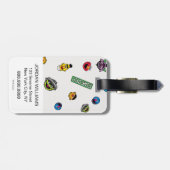 セサミストリートキャラクター模様 ラゲッジタグ (裏面横)