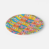 セサミストリートキャラクター目模様 ペーパープレート (アングル)