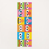 セサミストリートキャラクター目模様 ヨガマット (正面)