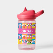 セサミストリートキャラクター眼 |名前の追加 ウォーターボトル (左面)