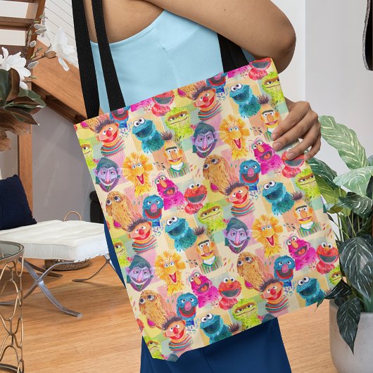 セサミストリートキャラクター |パターカラフルン トートバッグ