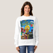 セサミストリートキャラクター |パーティーシーン スウェットシャツ (正面フル)