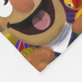 セサミストリートキャラクター |パーティーシーン フリースブランケット (角)