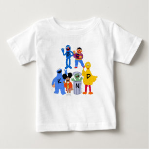 セサミストリートキャラクター Be Kind – 手話 ベビーTシャツ