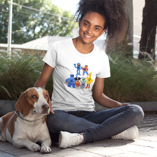 セサミストリートキャラクター | Be Kind – 手話 Tシャツ