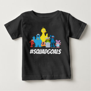 セサミストリートキャラクター   #SQUADGOALS ベビーTシャツ