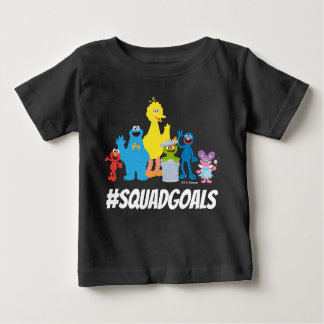 セサミストリートキャラクター | #SQUADGOALS ベビーTシャツ