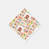 セサミストリートクッキーモンスターグルメトラック スタンダードカクテルナプキン (角)