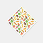 セサミストリートクッキーモンスターグルメトラック スタンダードカクテルナプキン (角)