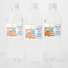 セサミストリートクッキーモンスターグルメトラック ペットボトルラベル