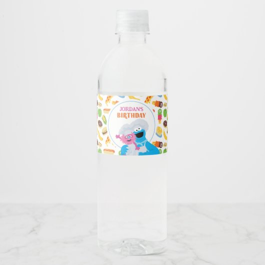 セサミストリートクッキーモンスターグルメトラック ペットボトルラベル (正面)