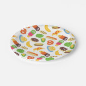 セサミストリートクッキーモンスターグルメトラック ペーパープレート (アングル)