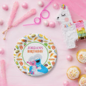 セサミストリートクッキーモンスターグルメトラック ペーパープレート (パーティー)