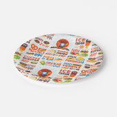 セサミストリートクッキーモンスターグルメトラック ペーパープレート (アングル)
