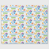 セサミストリートクッキーモンスターフードトラック ラッピングペーパー (フラット)