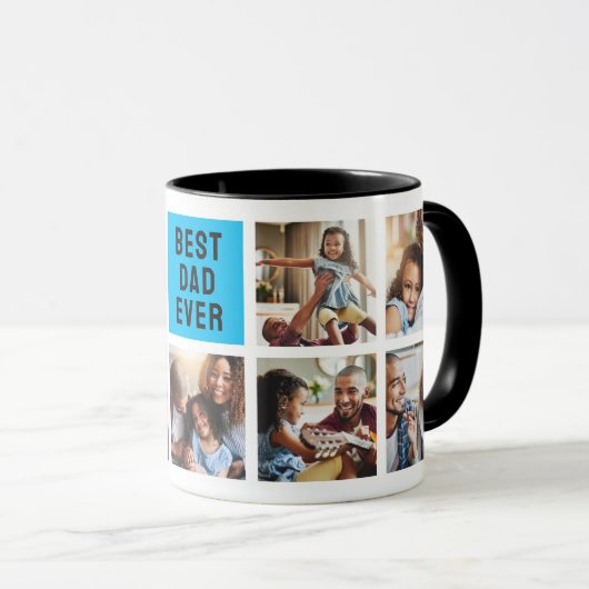 セサミストリートクッキーモンスター |パパ写真コラージュ マグカップ (正面右)