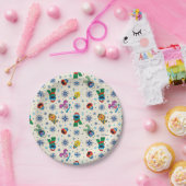 セサミストリートクリスマススノーフレークパターン ペーパープレート (パーティー)