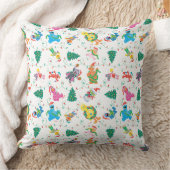 セサミストリートクリスマスツリーパターン クッション (ブランケット)