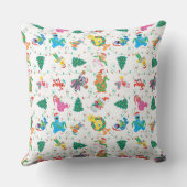 セサミストリートクリスマスツリーパターン クッション (裏面)