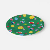 セサミストリートクリスマスツリーパターン ペーパープレート (アングル)