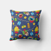 セサミストリートクリスマスライトパターン クッション (裏面)