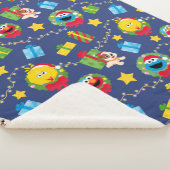 セサミストリートクリスマスライトパターン シェルパブランケット (3/4)