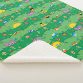 セサミストリートクリスマスライトパターン シェルパブランケット (3/4)