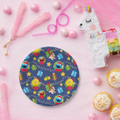 セサミストリートクリスマスライトパターン ペーパープレート (パーティー)