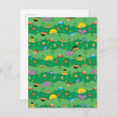 セサミストリートクリスマスライトパターン ポストカード (正面/裏面)