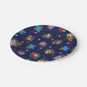 セサミストリートクリスマスリースパターン ペーパープレート (アングル)