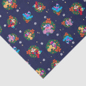 セサミストリートクリスマスリースパターン 薄葉紙 (詳細)