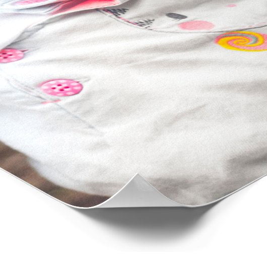 セサミストリートシャルボードレインボー誕生日ウェルカム ポスター (角)