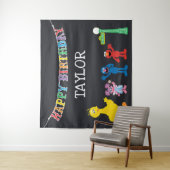 セサミストリートシャルボード誕生日 タペストリー (インサイチュ)