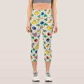 セサミストリートセントパトリックの日柄 カプリレギンス (正面)