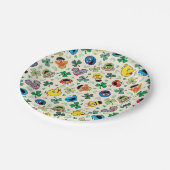 セサミストリートセントパトリックの日柄 ペーパープレート (アングル)