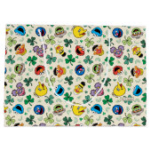 セサミストリートセントパトリックの日柄 ラージペーパーバッグ (裏面)