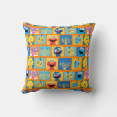 セサミストリートハヌカー模様 クッション (裏面)