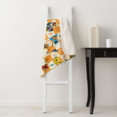 セサミストリートハロウィン市松模様にパターン シェルパブランケット (インサイチュ)