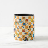 セサミストリートハロウィン市松模様にパターン マグカップ (中央)