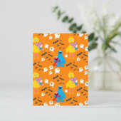 セサミストリートハロウィーンこうもりと幽霊パターン ポストカード (スタンド正面)