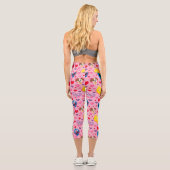 セサミストリートバレンタインハートパターン カプリレギンス (裏面)