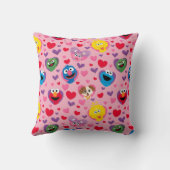 セサミストリートバレンタインハートパターン クッション (裏面)
