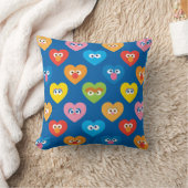 セサミストリートバレンタインハート柄 クッション (ブランケット)
