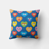 セサミストリートバレンタインハート柄 クッション (裏面)
