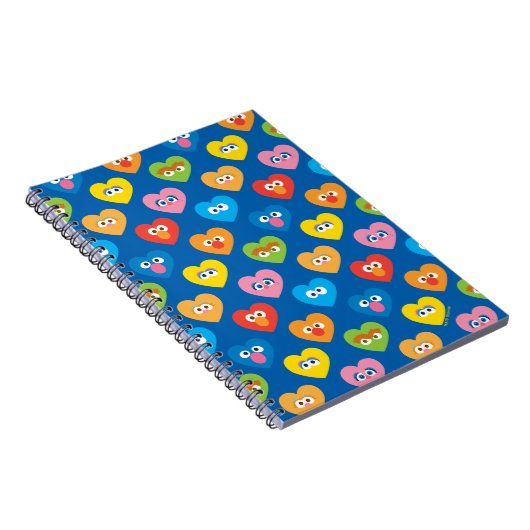 セサミストリートバレンタインハート柄 ノートブック (右側)