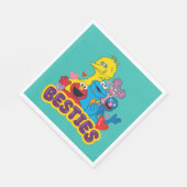 セサミストリートバレンタイン スタンダードランチョンナプキン (角)