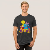 セサミストリートバレンタイン トライブレンドTシャツ (正面全面)
