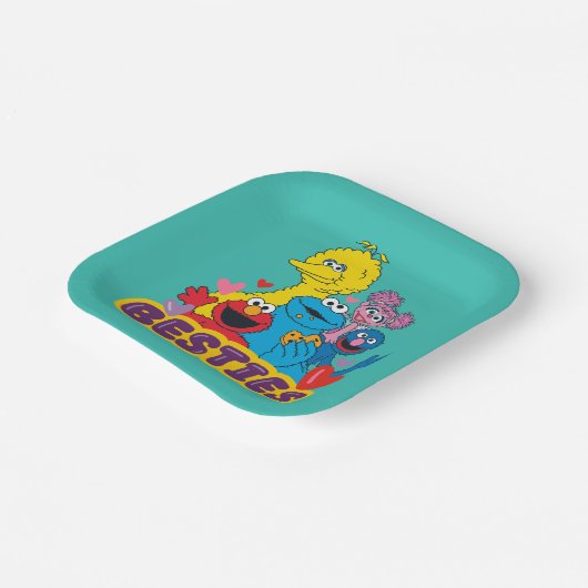 セサミストリートバレンタイン ペーパープレート (傾斜あり)