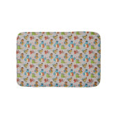 セサミストリートバンドグレー模様 バスマット (正面)