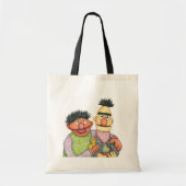 セサミストリートバートとアーニーの水色 トートバッグ (正面)